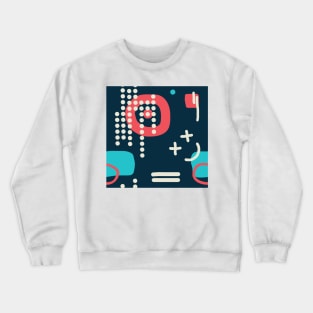 Modern hand draw colorful abstract seamless pattern Crewneck Sweatshirt